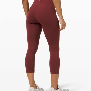 Lululemon Wunder Train Red Merlot